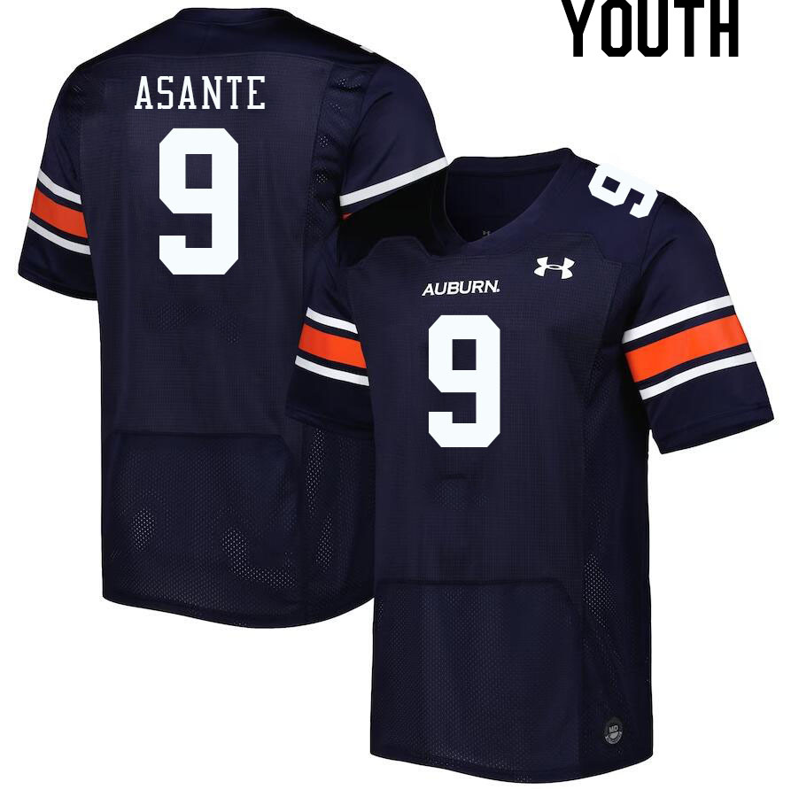 Youth Auburn Tigers #9 Eugene Asante Navy 2023 College Stitched Football Jersey